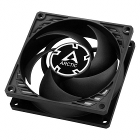 ARCTIC P8 PWM PST korpusa ventilators, 4-pin, 80mm, melns