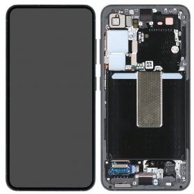 Samsung Galaxy S23 ekrāns (melns) (ar rāmīti) (oriģināls)