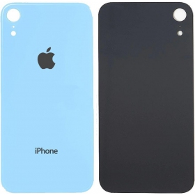 Apple iPhone XR aizmugurējais baterijas vāciņš (zils) (bigger hole for camera)