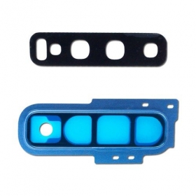 Samsung G973 Galaxy S10 kameras stikliņš zils (Prism Blue)