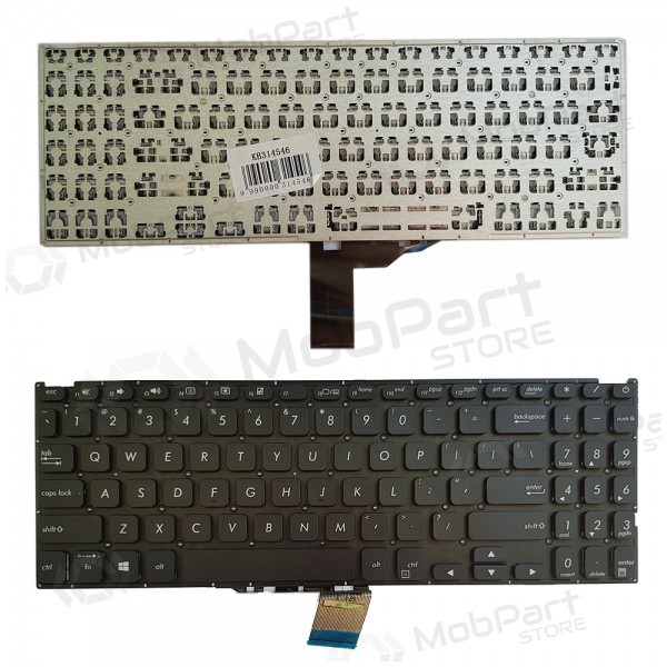 Asus X512J, X512F X512D X512U, US klaviatūra Asus X512J, X512F X512D X512U, US klaviatūra
