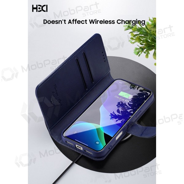 Maciņš / vāciņš HDD Clasp Wallet Case Apple iPhone 12/12 Pro zils