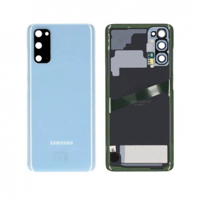 Samsung G981F / G980 Galaxy S20 aizmugurējais baterijas vāciņš (Cloud Blue) (lietots grade C, oriģināls)