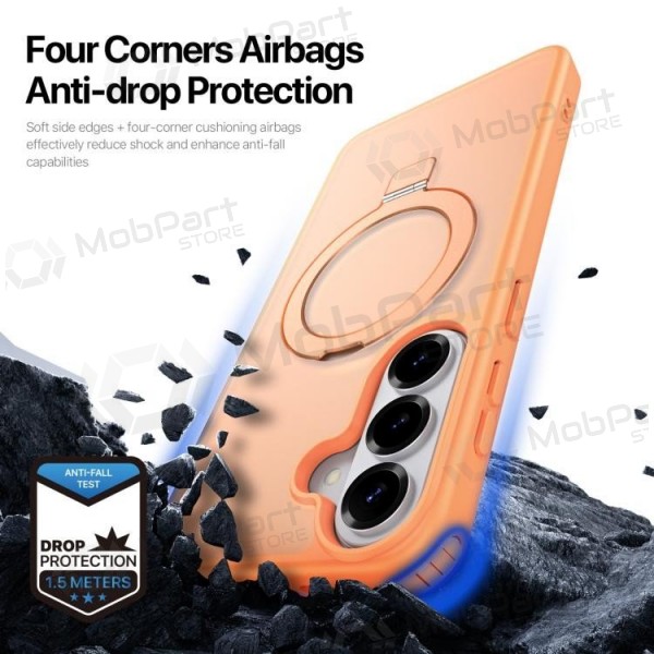 Samsung Galaxy S26+ maciņš - Dux Ducis Yind Magnetic Stand (oranžs)