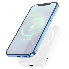 Ārējā baterija Power Bank Hoco J109 PD20W Magnetic 5000mAh balta