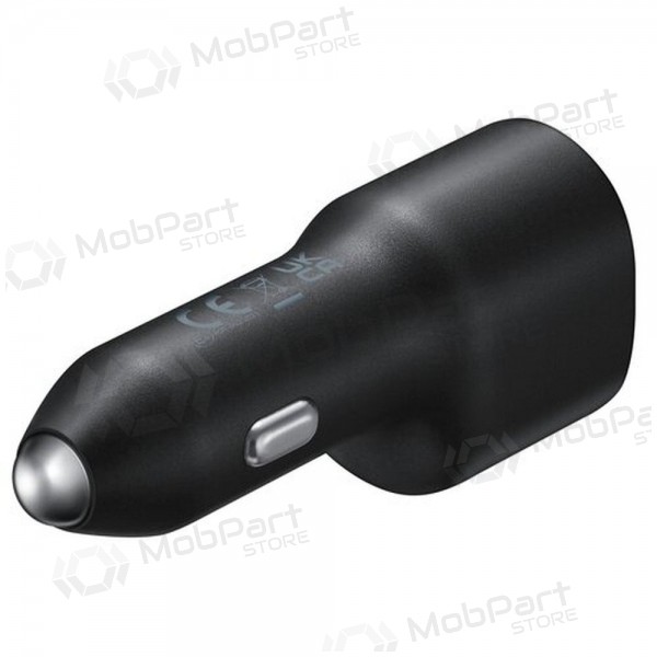 Lādētājs automobilinis oriģināls Samsung EP-L4020NBEGEU 1xType-C 1xUSB-A melns iepakojumā 40W