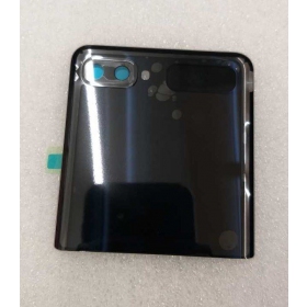 Samsung F700 Galaxy Z Flip aizmugurējais baterijas vāciņš (melns) (lietots grade B, oriģināls)