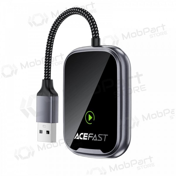CarPlay adapteris Acefast QC1 bezvadu Android Auto melns