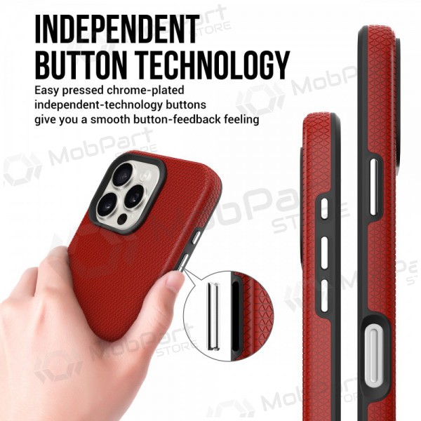 Maciņš / vāciņš Perfectionists Triangle Mag Case Apple iPhone 13 Pro sarkans Maciņš / vāciņš Perfectionists Triangle Mag Case Apple iPhone 13 Pro sarkans