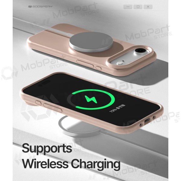 Apple iPhone Air maciņš Mercury "Pure Magsafe Silicon Case" (rozā smiltis)