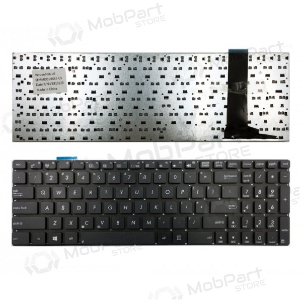 ASUS: N56VB, N56J, N56JN klaviatūra ASUS: N56VB, N56J, N56JN klaviatūra