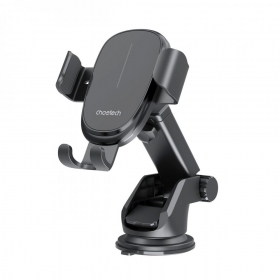 Automobilinis laikiklis-lādētājs Choetech T203-F 15W Gravity Car Charger Holder melns