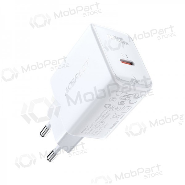 Lādētājs buitinis Acefast A1 PD20W USB-C balts