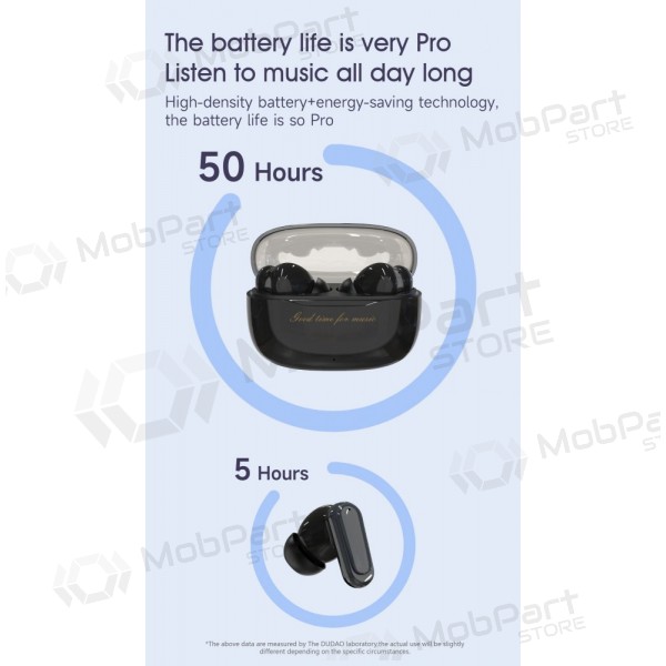 Bezvadu austiņas ar mikrofonu Dudao U8Pro Bluetooth USB-C baltas