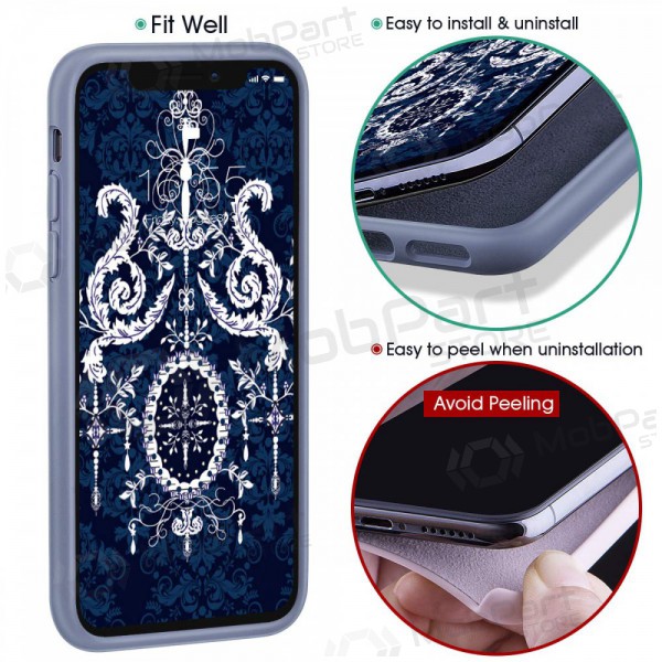 Apple iPhone 11 Pro maciņš - Liquid Silicone - 2.0mm (lavandas pelēks)