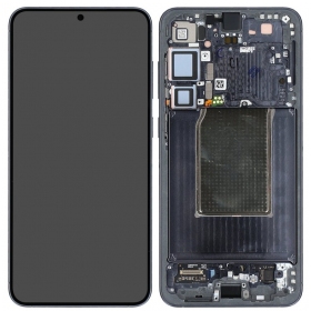 Samsung Galaxy S25+ ekrāns (melns) (ar rāmi) (assembled service pack)