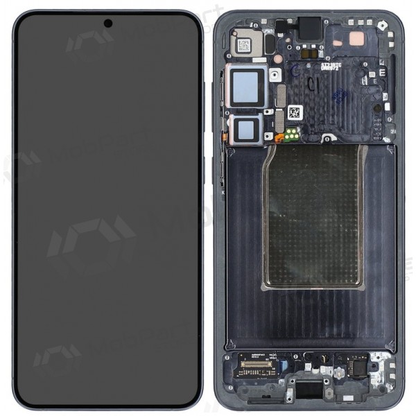 Samsung Galaxy S25+ ekrāns (melns) (ar rāmi) (assembled service pack)