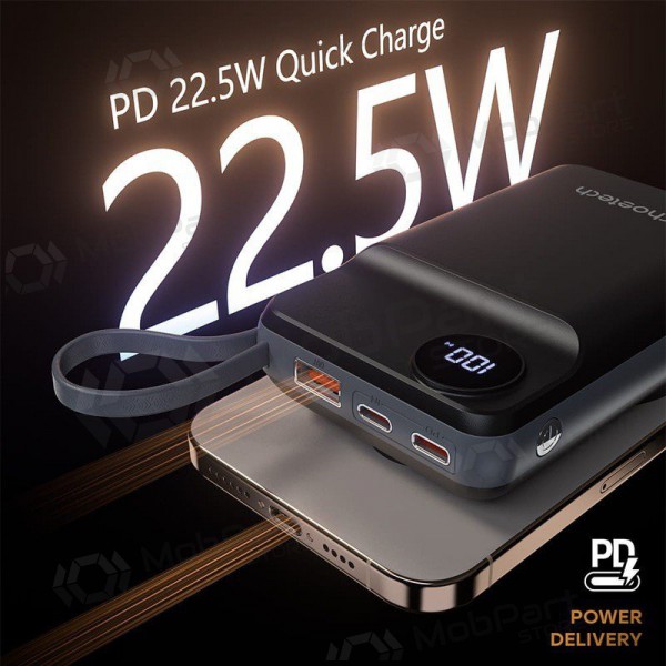 Ārējā baterija Power Bank Choetech B696 15W Magsafe 20000mAh melna