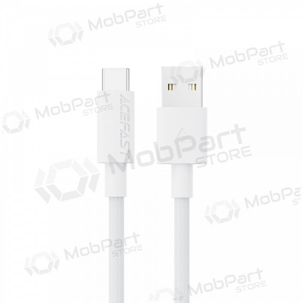 USB kabelis Acefast C18-04 USB-A to USB-C 1.2m balts