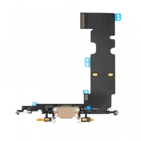 Apple iPhone 8 Plus uzlādes ligzda un mikrofona šleife (zelta krāsā)