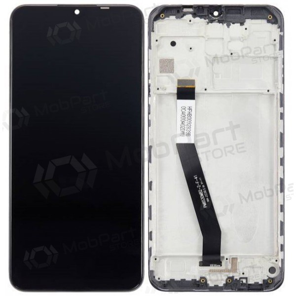Xiaomi Redmi 9 ekrāns (melns) (ar rāmīti) (Premium) Xiaomi Redmi 9 ekrāns (melns) (ar rāmīti) (Premium)