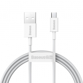 USB kabelis Baseus Superior microUSB 2A 2.0m (balts) CAMYS-A02