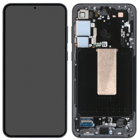 Ekranas Samsung S916 S23+ 5G su lietimui jautriu stikliuku un rėmeliu Graphite oriģināls (service pack)