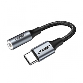 Audio adapteris Ugreen AV161 USB-C uz 3.5 mm pelēks