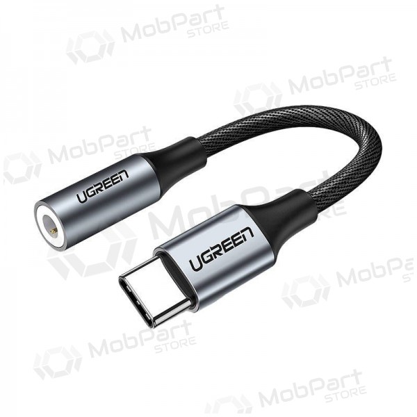 Audio adapteris Ugreen AV161 USB-C uz 3.5 mm pelēks