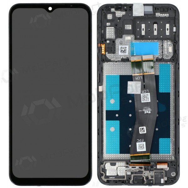 Samsung Galaxy A14 4G ekrāns (Black flex) (ar rāmi) (Premium)