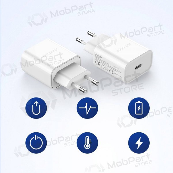 Lādētājs Dux Ducis C50 PD 20W Quick Charge (balts)