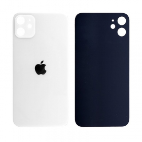 Apple iPhone 12 mini aizmugurējais baterijas vāciņš (balts) (bigger hole for camera)