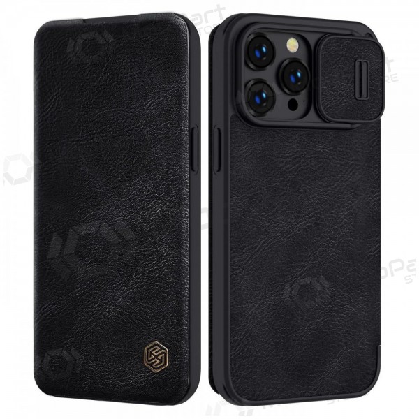 Apple iPhone 14 maciņš - Nillkin Leather (melns)