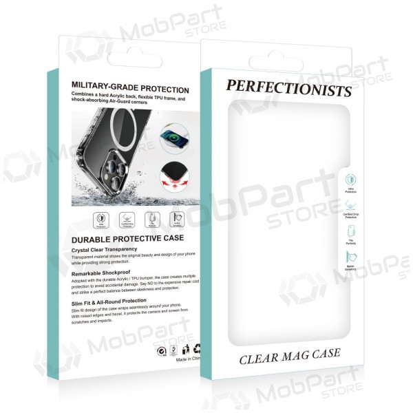 Apple iPhone 16 Pro Max maciņš - Perfectionists Clear Mag Case (caurspīdīgs)