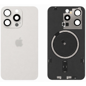 Apple iPhone 15 Pro aizmugurējais vāciņš - balts (Premium)