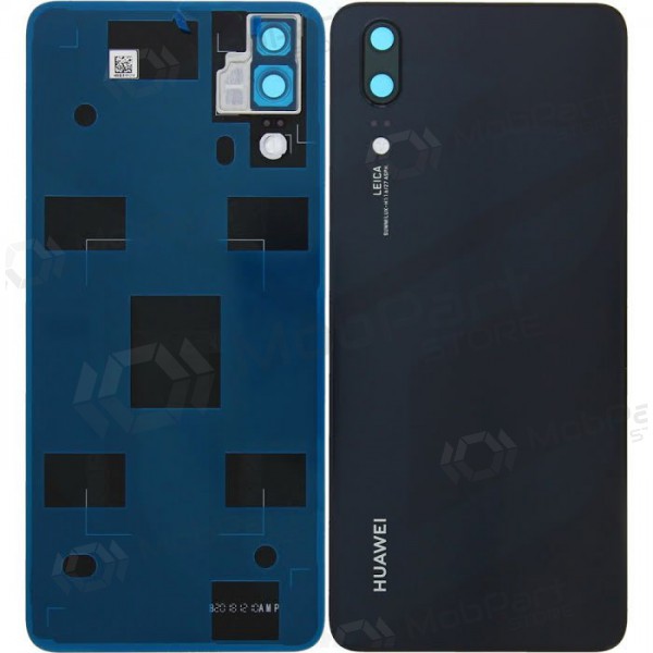Huawei P20 aizmugurējais baterijas vāciņš (melns) (service pack) (oriģināls)