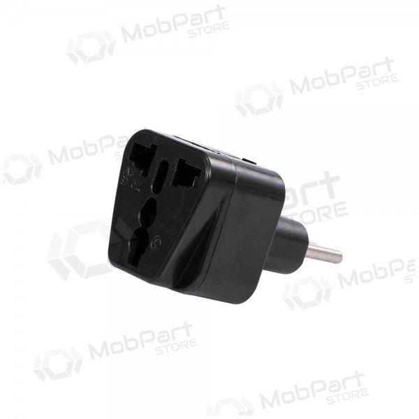Įkrovimo adapteris USA/UK/CN-EUR melns