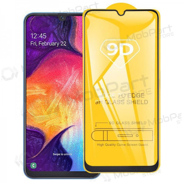 LCD apsauginis stikliukas 9D Full Glue Samsung A057 A05s melns