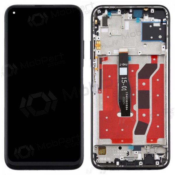 Huawei P40 Lite ekrāns (melns) (ar rāmīti) (lietots grade A, oriģināls) Huawei P40 Lite ekrāns (melns) (ar rāmīti) (lietots grade A, oriģināls)
