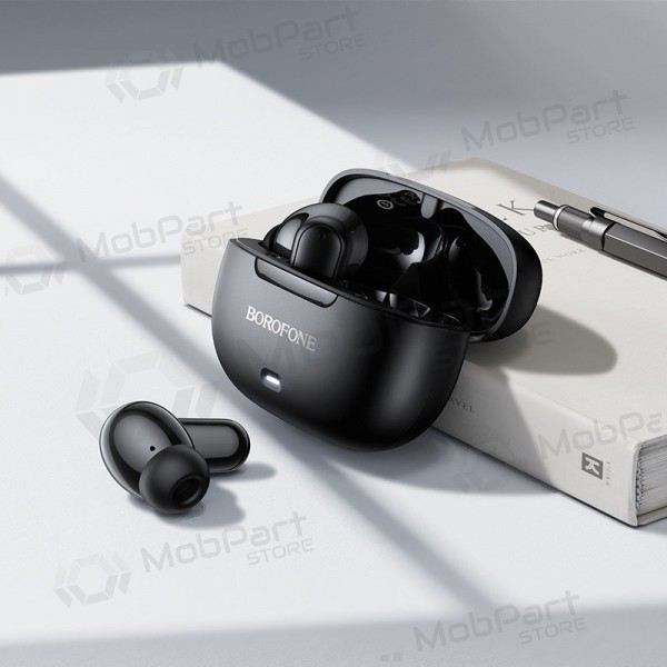 Bezvadu austiņas Borofone BW96 Bluetooth ANC+ENC USB-C melnas