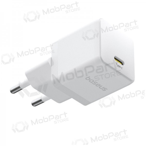 Lādētājs Baseus Palm 20W USB-C + USB-C to USB-C cable 1.0m balts P10111602213-01