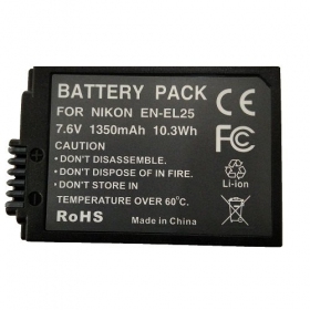 NIKON EN-EL25 1350mAh fotokameras baterija / akumulators