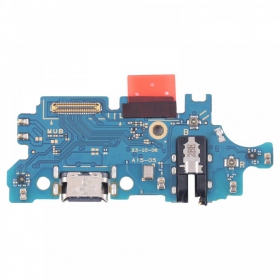 Lanksčioji šleife Samsung A155 A15 4G/A156 A15 5G su įkrovimo kontaktu, mikrofonu, ausinių lizdu oriģināls (service pack)