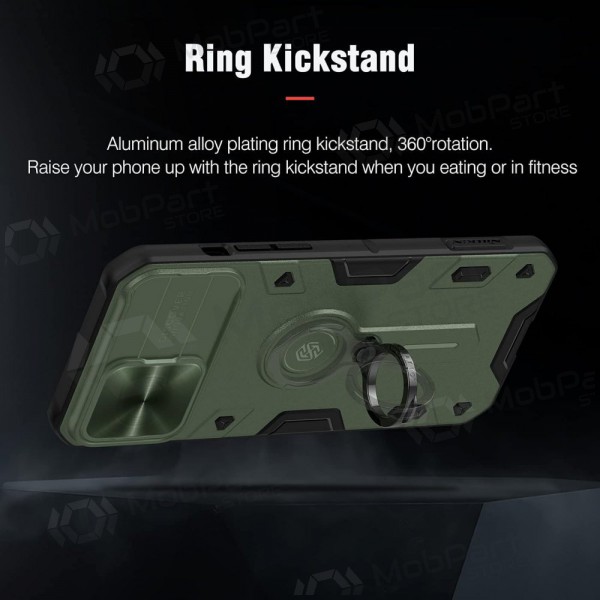 Apple iPhone 14 Pro maciņš / vāciņš „Nillkin Armor Pro“ (zaļš) Apple iPhone 14 Pro maciņš / vāciņš „Nillkin Armor Pro“ (zaļš)