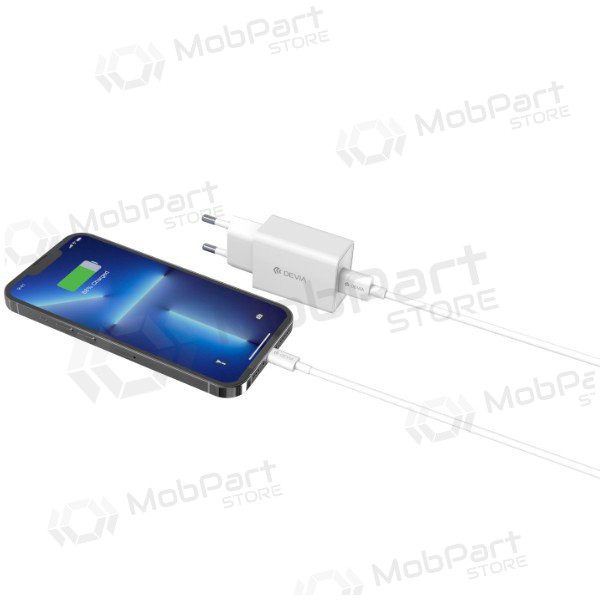 Lādētājs Devia Smart 2A (balts)