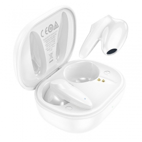Bezvadu brīvroku aprīkojums Borofone BW18 Initial Sound TWS (balta)