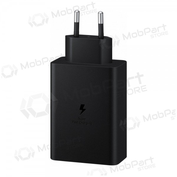 Tīkla lādētājs Samsung EP-T6530NBEGEU 65 W 2x USB-C + USB-A melns