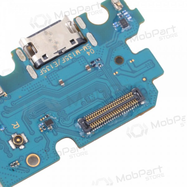 Lanksčioji šleife Samsung M135 M13 2022 su įkrovimo kontaktu, mikrofonu, ausinių lizdu oriģināls (service pack)