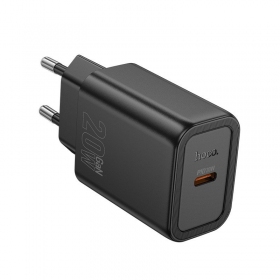 Tālruņa lādētājs Hoco N60 20 W GaN USB-C melns