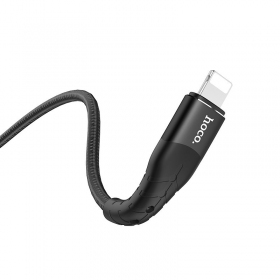 USB kabelis Hoco U64 PD Type-C - Lightning (melns)